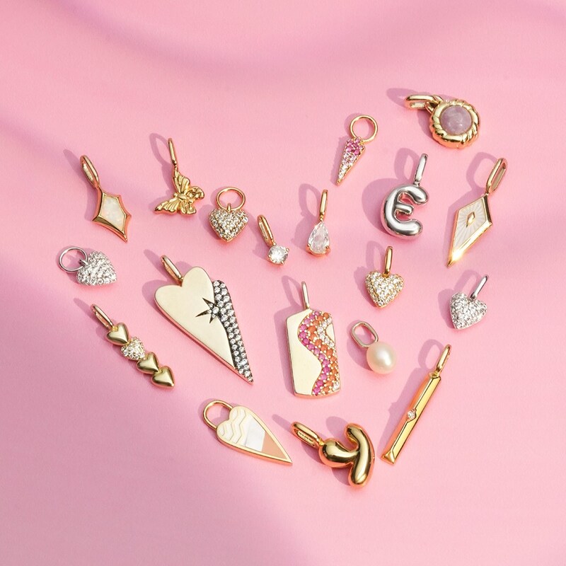 Main Image 2 of Ania Haie Gold Tone Ombré Pink Charm
