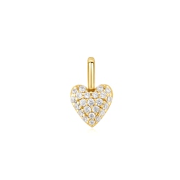 Ania Haie Gold Tone Heart Pavé Charm