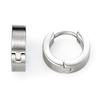 Thumbnail Image 1 of Men's Stainless Steel Brushed Hoop Earrings