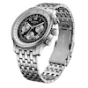 Thumbnail Image 2 of Rotary Men's Pilot Black Chronograph Dial Stainless Steel Watch