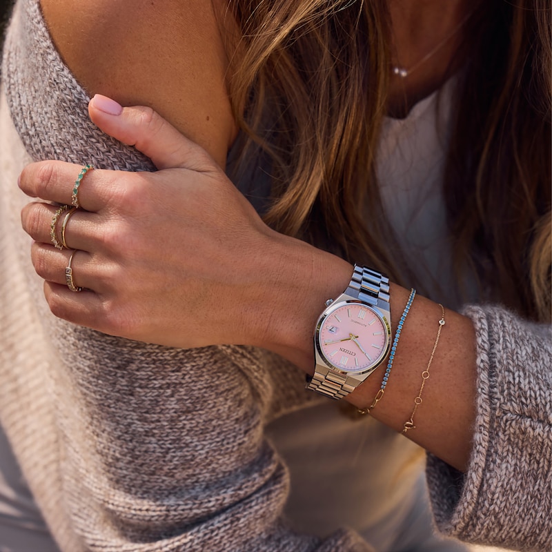 Main Image 3 of Citizen Women's Tsuyosa Pastel Pink Stainless Steel Bracelet Watch