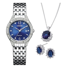 Citizen Ladies Crystal Watch & Jewellery Gift Set