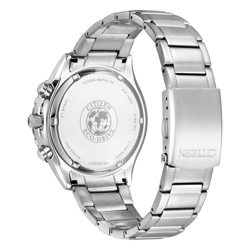 Citizen Eco-Drive Chronograph Stainless Steel Bracelet Watch