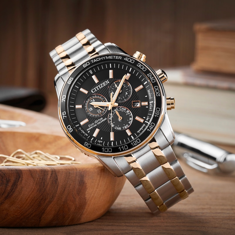 Main Image 6 of Citizen Eco-Drive Men's Perpetual Calendar Two-Tone Watch