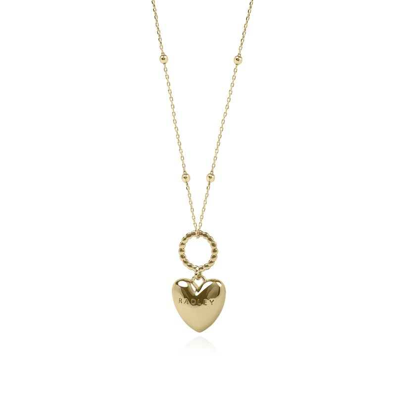 Main Image 3 of Radley 18ct Gold Plated Hanging Heart Pendant Necklace