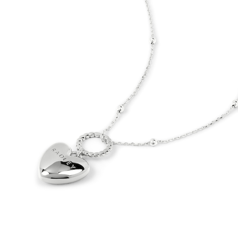 Main Image 2 of Radley Silver Tone Hanging Heart Pendant Necklace