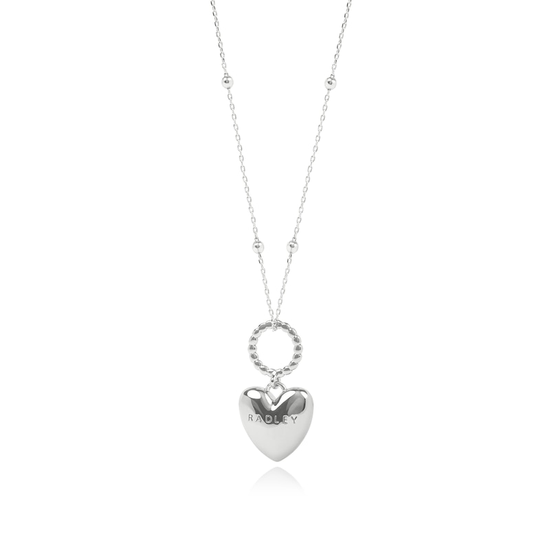 Main Image 3 of Radley Silver Tone Hanging Heart Pendant Necklace