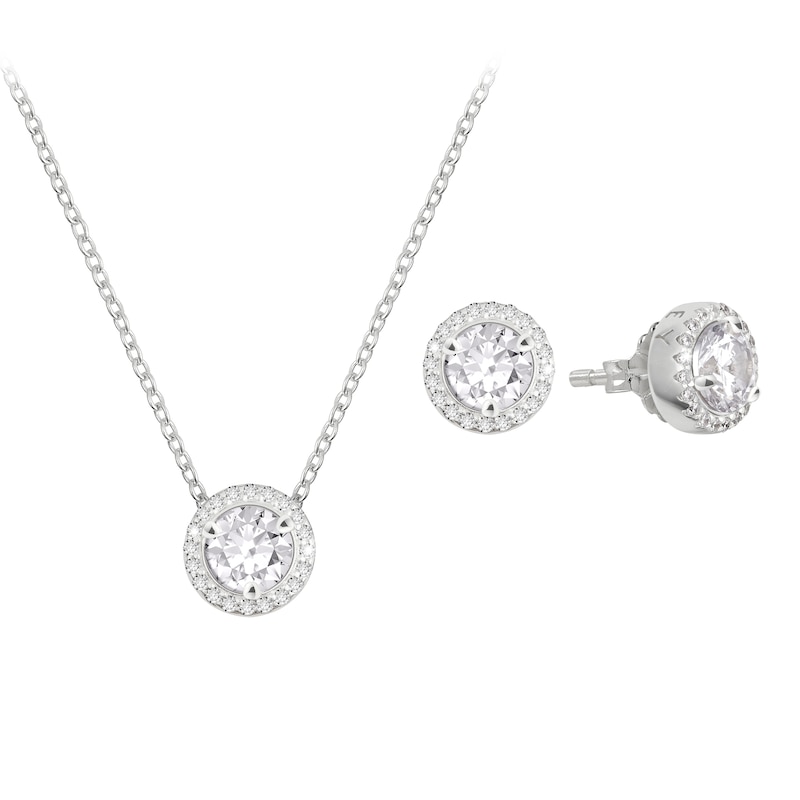 Main Image 1 of Radley Sterling Silver Cubic Zirconia Stone Set Necklace & Earring Gift Set