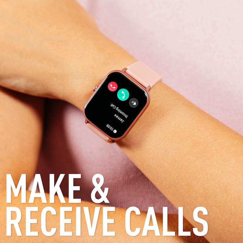 Main Image 3 of Reflex Active Series 17 Pink Strap Smart Watch & True Wireless Sound Earbud Set