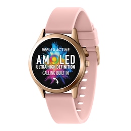 Reflex Active Series 31 Amoled Pink Silicone Strap Smart Watch