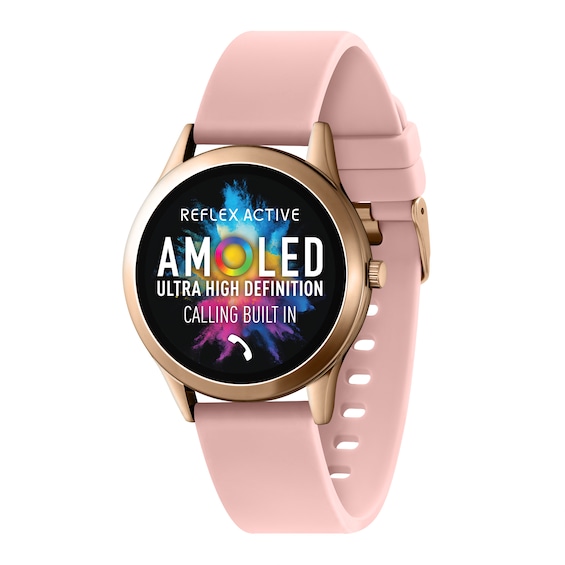 Reflex Active Series 31 Amoled Pink Silicone Strap Smart Wat