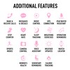 Thumbnail Image 5 of Reflex Active Series 40 Amoled Smart Aluminium Pink Strap Smart Watch