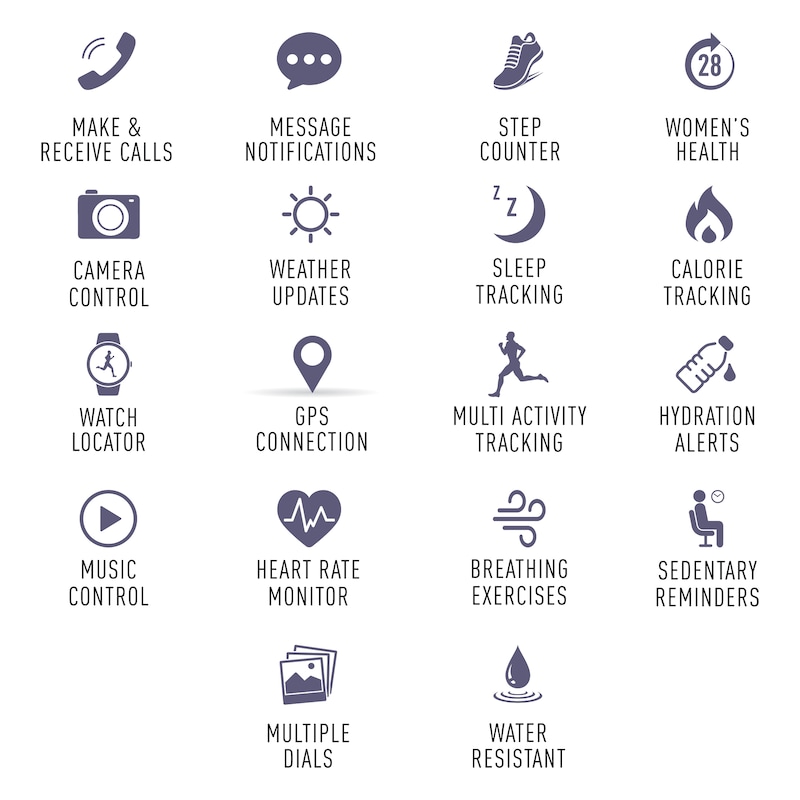 Main Image 4 of Reflex Active Series 53 Smart Nude and Blue Interchangeable Strap Smart Watch