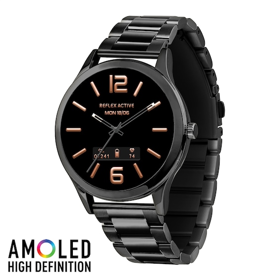 Reflex Active Series 31 Amoled Black Stainless Steel Strap S