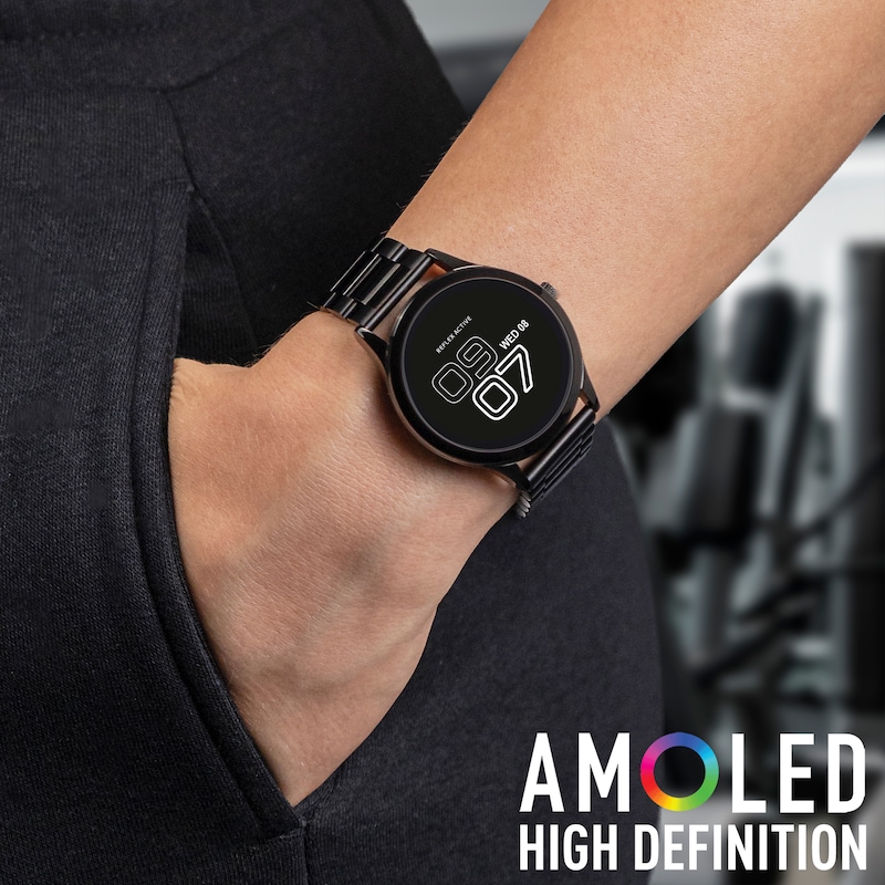 Main Image 3 of Reflex Active Series 31 Amoled Black Stainless Steel Strap Smart Watch