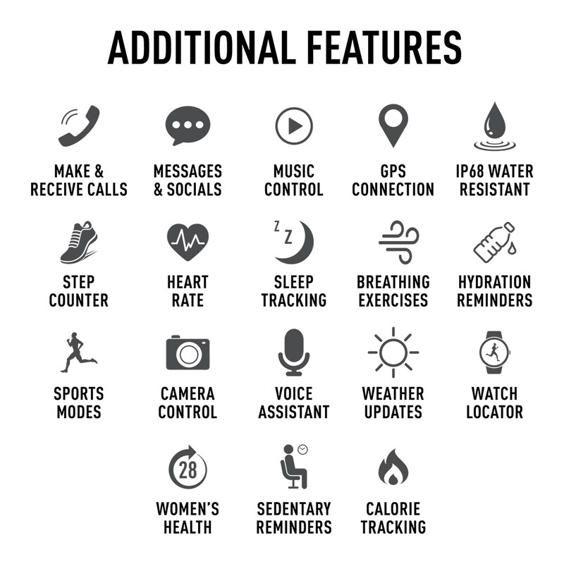 Main Image 5 of Reflex Active Series 40 Amoled Smart Aluminium Charcoal Strap Smart Watch
