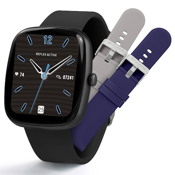 Reflex Active Series 50 Smart Black Smart Watch Interchangea