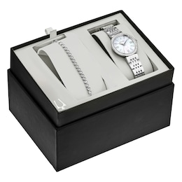 Bulova Classic Crystal Ladies' Bracelet & Watch Gift Set