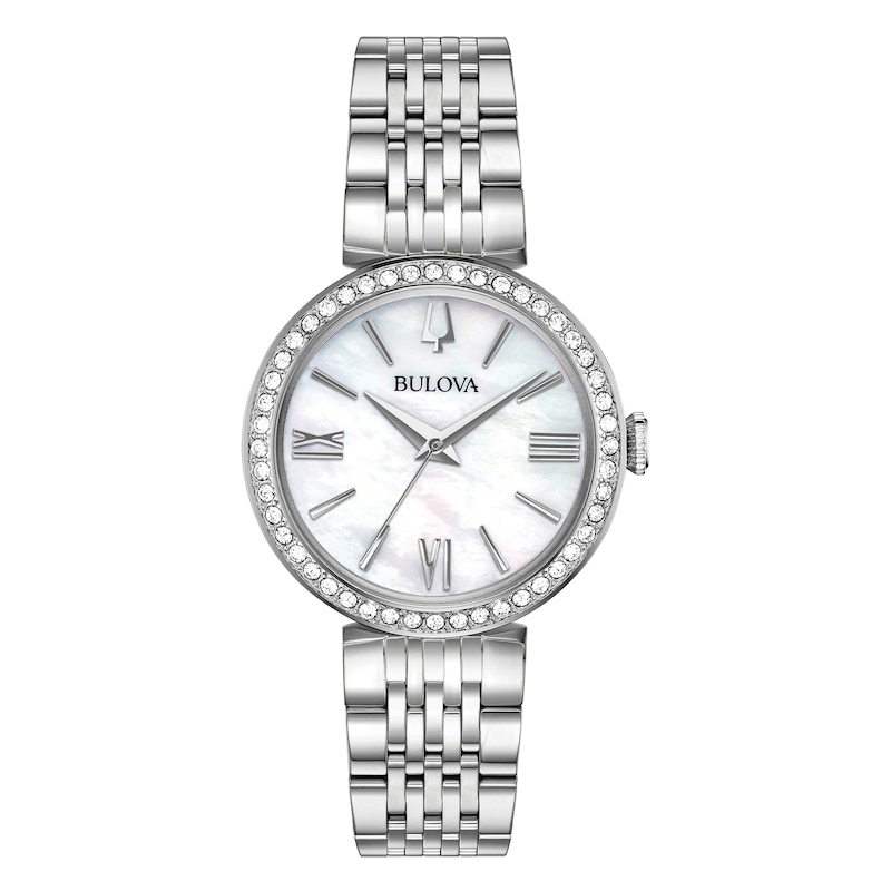 Bulova Classic Crystal Ladies' Bracelet & Watch Gift Set