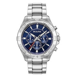 Bulova Classic Chronograph Men's Stainless Steel Bracelet Watch