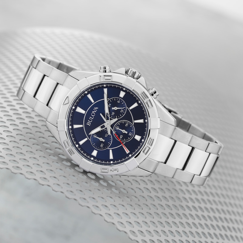 Main Image 2 of Bulova Classic Chronograph Men's Stainless Steel Bracelet Watch
