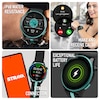 Thumbnail Image 3 of Reflex Active Series 54 Amoled GPS Black and Teal Strap Smart Watch