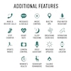 Thumbnail Image 5 of Reflex Active Series 54 Amoled GPS Black and Teal Strap Smart Watch