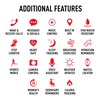 Thumbnail Image 5 of Reflex Active Series 54 Amoled GPS Black and Red Strap Smart Watch