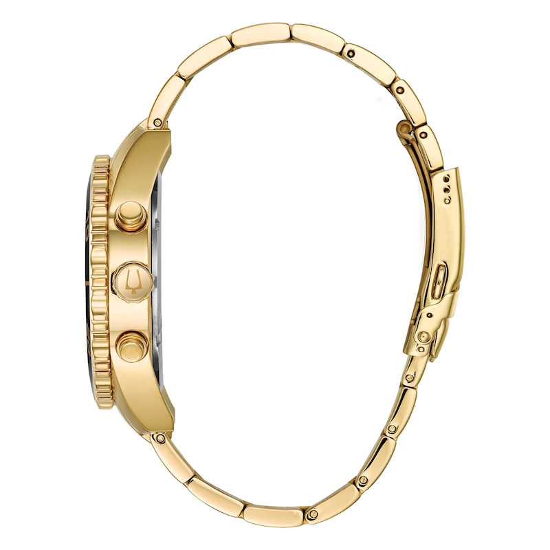 Bulova Classic Chronograph Men's Gold Tone Stainless Steel Bracelet Watch