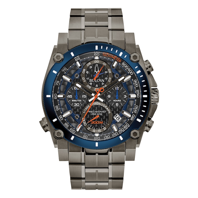 Bulova Icon High Precision Men's Grey Ip Bracelet Watch