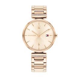 Tommy Hilfiger Ladies' 32mm Rose Gold Tone Bracelet Watch