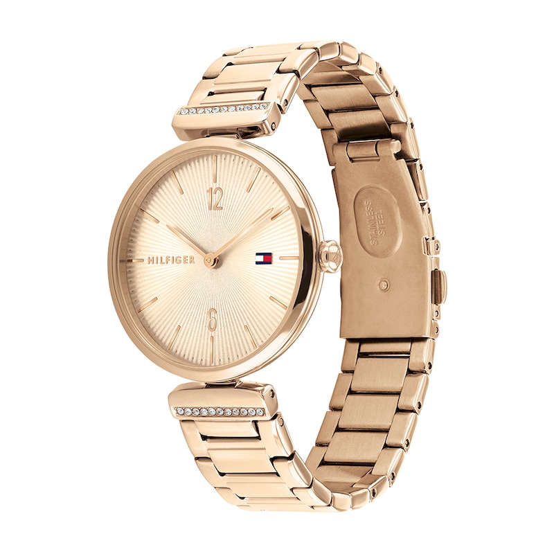 Tommy Hilfiger Ladies' 32mm Rose Gold Tone Bracelet Watch