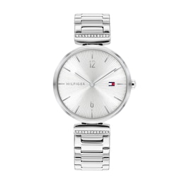 Tommy Hilfiger Ladies' Silver Dial Stainless Steel Bracelet Watch