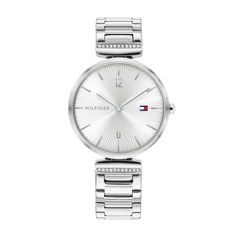 Tommy Hilfiger Ladies' Silver Dial Stainless Steel Bracelet Watch