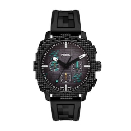 Fossil Men's Minecraft x Fossil Limited Edition Deepslate Black Stainless Steel Watch