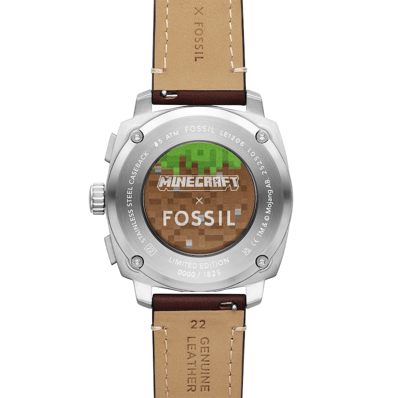 Main Image 4 of Fossil Men's Minecraft x Fossil Limited Edition Grass Block Stainless Steel Watch