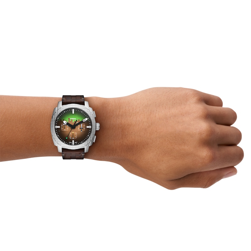 Main Image 5 of Fossil Men's Minecraft x Fossil Limited Edition Grass Block Stainless Steel Watch