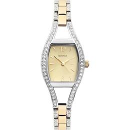 Sekonda Ladies' Cushion Shaped Dial & Two Tone Bracelet Watch