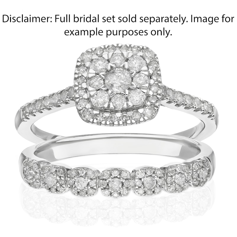 Main Image 2 of Perfect Fit 9ct White Gold Vintage Eternity 0.16ct Diamond Ring