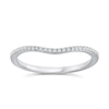 Thumbnail Image 1 of Perfect Fit 9ct White Gold Curved Eternity 0.10ct Diamond Ring
