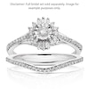 Thumbnail Image 2 of Perfect Fit 9ct White Gold Curved Eternity 0.10ct Diamond Ring