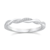 Thumbnail Image 1 of Perfect Fit Argentium Silver Twisted Diamond Ring
