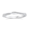 Thumbnail Image 1 of Perfect Fit Argentium Silver Twisted Diamond Ring