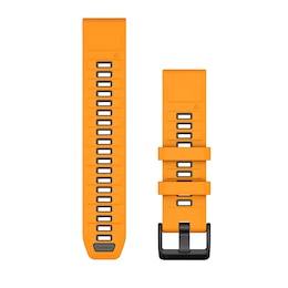 Garmin Fenix 8 Quick Fit 22mm Spark Orange/Graphite Silicone Strap