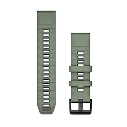 Garmin Fenix 8 Quick Fit 22mm Willow Green/Graphite Silicone Strap