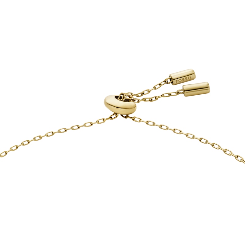 Main Image 3 of Fossil Women's Classic Mother of Pearl Gold Tone Stainless Steel Station Bracelet