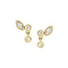 Thumbnail Image 1 of Fossil Women's Ellis Toi Et Moi Gold Tone Brass Stud Earrings