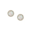 Thumbnail Image 1 of Fossil Women's Classic Mother of Pearl Gold Tone Stainless Steel Stud Earrings
