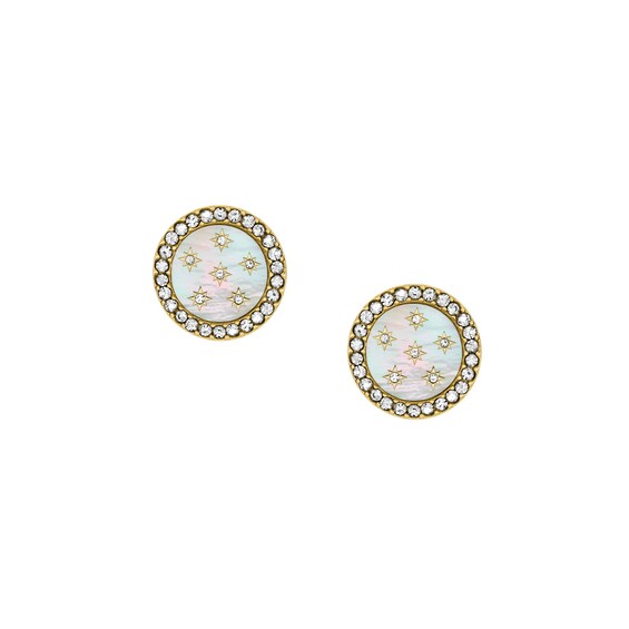 Fossil Ladies Classic Mother of Pearl Gold Tone Stainless St