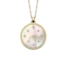 Thumbnail Image 1 of Fossil Women's Classic Mother of Pearl Gold Tone Stainless Steel Pendant Necklace